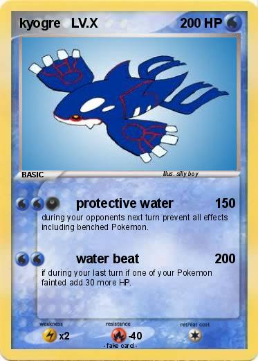 Pokemon kyogre   LV.X