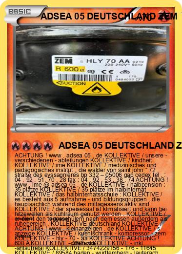 Pokemon ADSEA 05 DEUTSCHLAND ZEM ™ HLY 70 AA KOLLEKTIVE DEUTSCHLAND IME DEUTSCHLAND