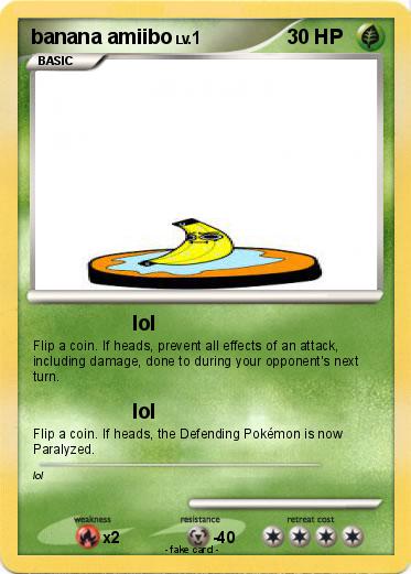 Pokemon banana amiibo