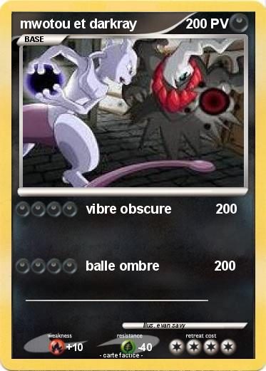 Pokemon mwotou et darkray