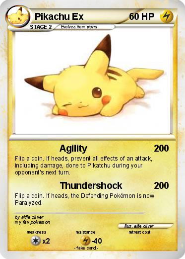 Pokemon Pikachu Ex
