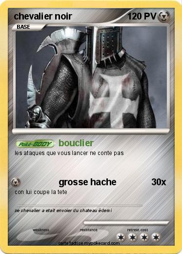 Pokemon chevalier noir