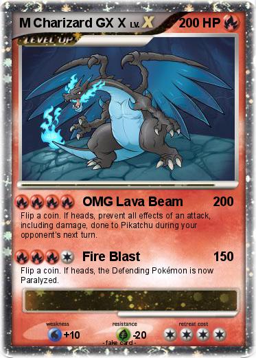 Pokemon M Charizard GX X
