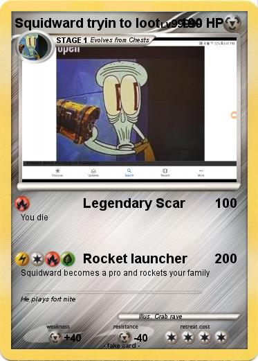 Pokemon Squidward tryin to loot