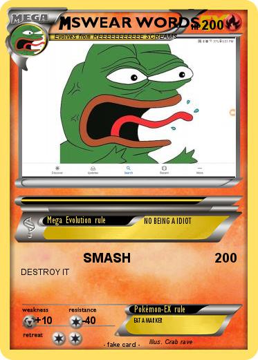 Pokemon SWEAR WORDS