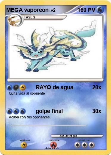 Pokemon MEGA vaporeon