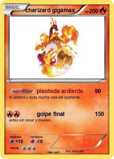 Pokemon charizard gigamax