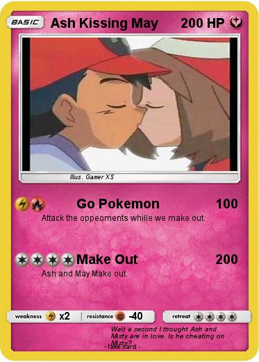Pokemon Ash Kissing May