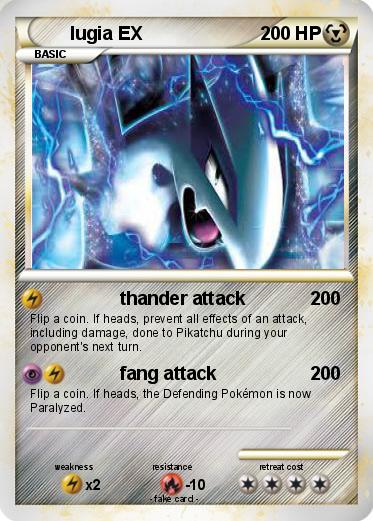 Pokemon lugia EX
