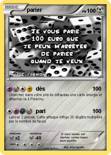 Pokemon parier