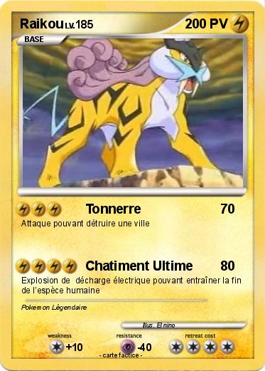 Pokemon Raikou