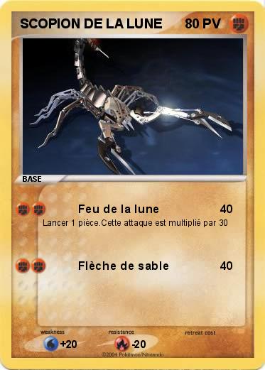 Pokemon SCOPION DE LA LUNE