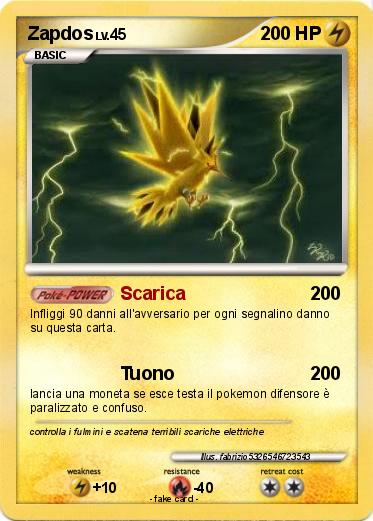 Pokemon Zapdos