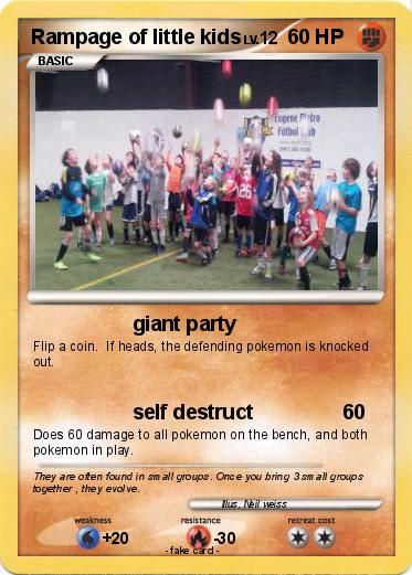 Pokemon Rampage of little kids