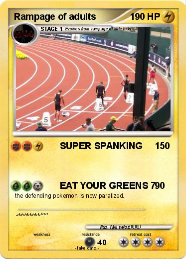 Pokemon Rampage of adults