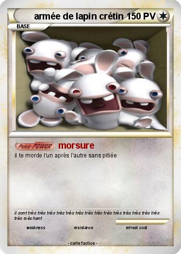 Pokemon armée de lapin crétin