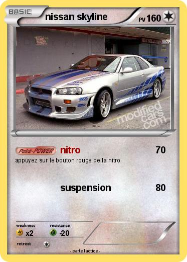 Pokemon nissan skyline