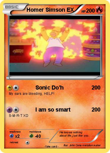 Pokemon Homer Simson EX