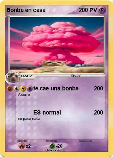 Pokemon Bonba en casa