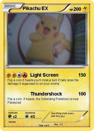 Pokemon Pikachu EX