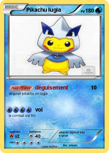 Pokemon Pikachu lugia