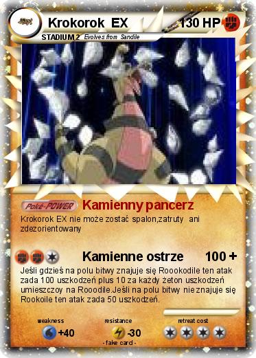 Pokemon Krokorok  EX