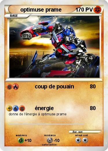 Pokemon optimuse prame