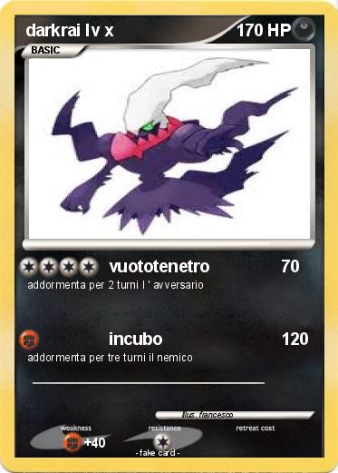 Pokemon darkrai lv x