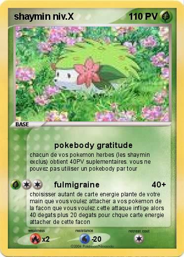Pokemon shaymin niv.X