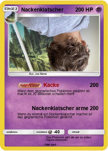 Pokemon Nackenklatscher