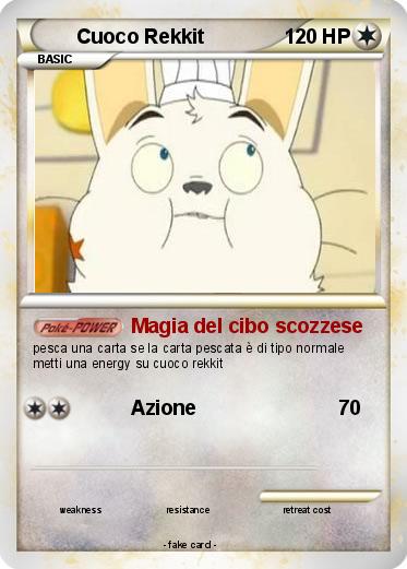 Pokemon Cuoco Rekkit