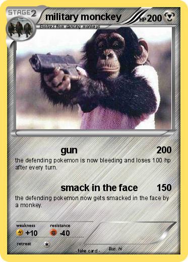 Pokemon military monckey