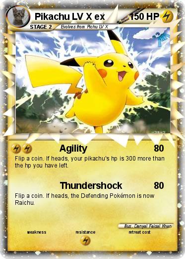 Pokemon Pikachu LV X ex