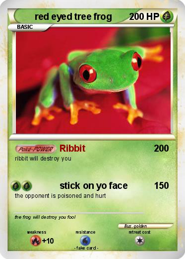 Pokemon red eyed tree frog