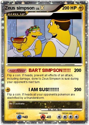 Pokemon Zeus simpson