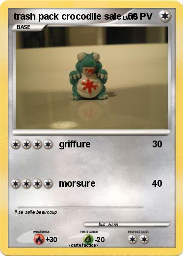 Pokemon trash pack crocodile sale