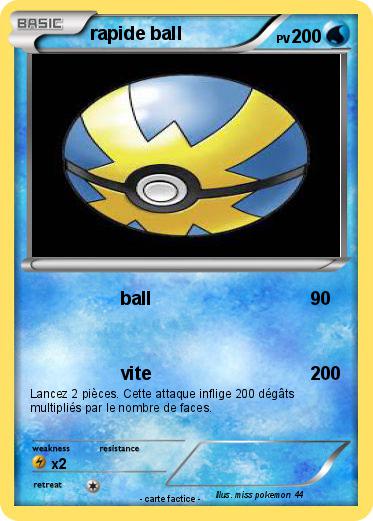 Pokemon rapide ball