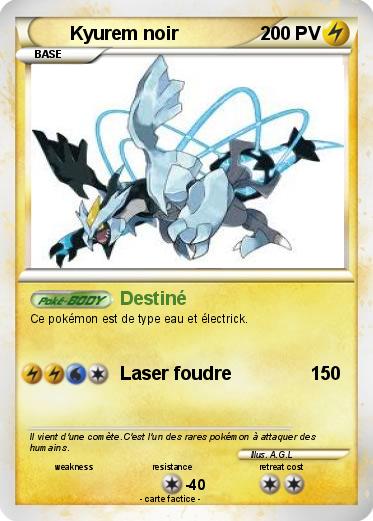 Pokemon Kyurem noir
