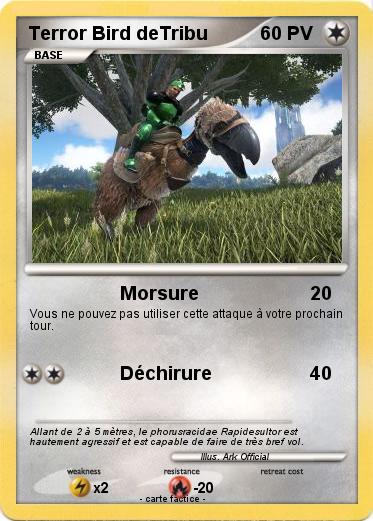Pokemon Terror Bird deTribu