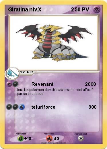 Pokemon Giratina niv.X                    2