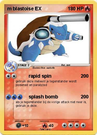Pokemon m blastoise EX