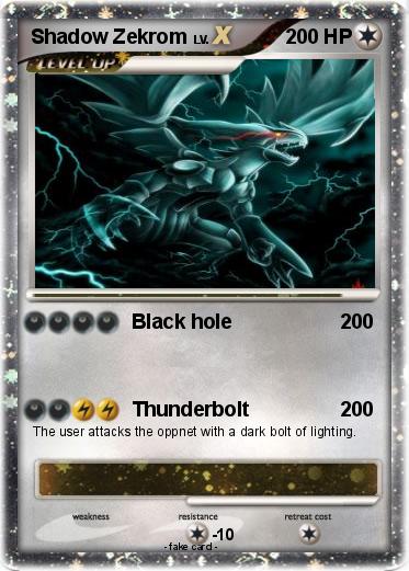 Pokemon Shadow Zekrom