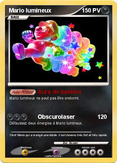 Pokemon Mario lumineux