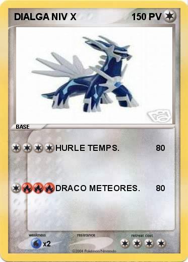 Pokemon DIALGA NIV X