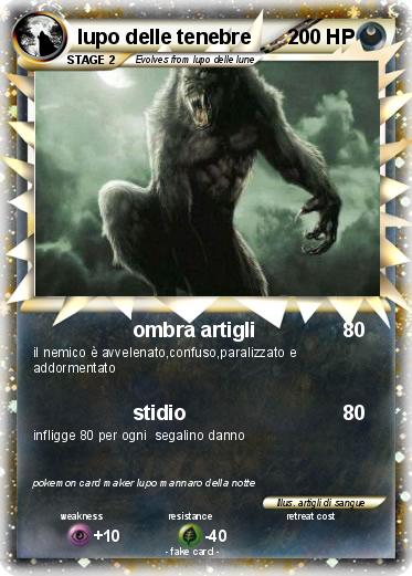 Pokemon lupo delle tenebre