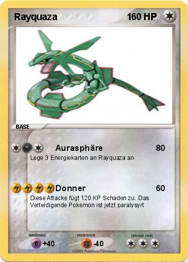 Pokémon Rayquaza 1 10 10 - Aurasphäre - My Pokemon Card