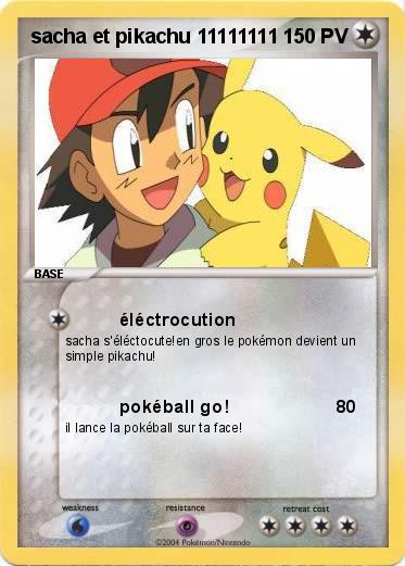 Pokemon sacha et pikachu 11111111