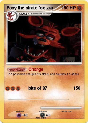 Pokemon Foxy the pirate fox