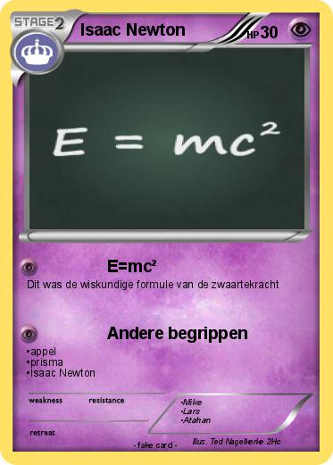 Pokemon Isaac Newton