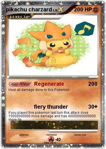 Pokemon pikachu charzard